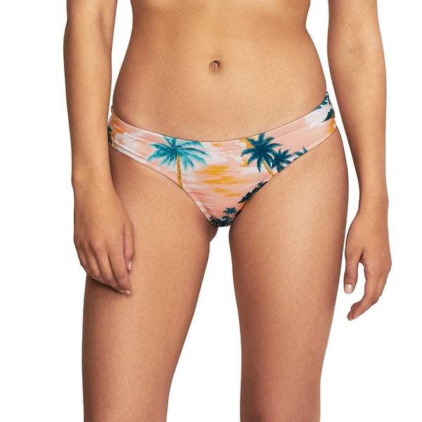 speedo Women's Printed Cheeky Hipster Bikini Bottom Orange