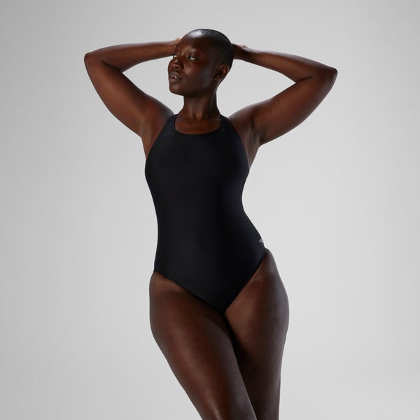 speedo Women's ProLT Super Proback Solid One Piece Black