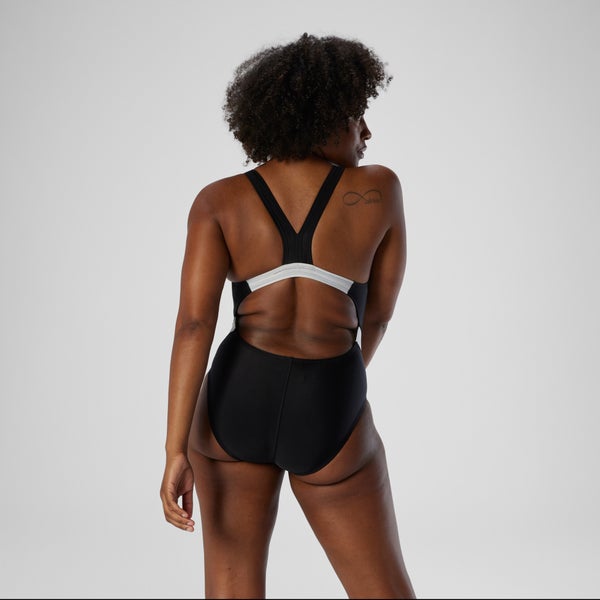 Speedo Women's Quantum Fusion Splice One Piece Black