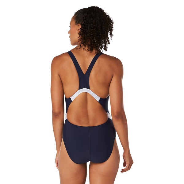 Speedo Women's Quantum Fusion Splice One Piece Navy