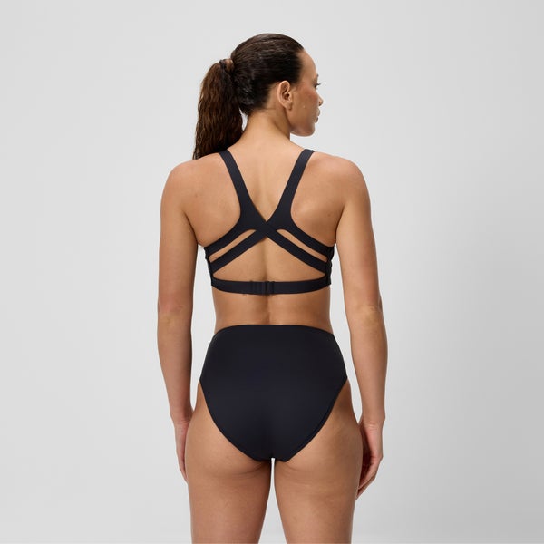 Speedo Women's Sculpture Boom Back Bikini Top Black