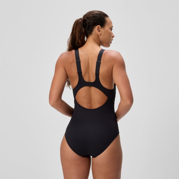 Speedo Women's Sculpture Butterfly Back One Piece Black
