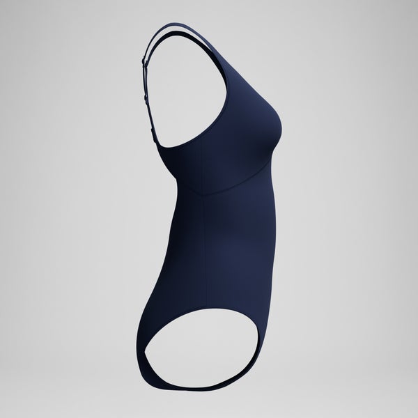 Speedo Women's Sculpture Butterfly Back One Piece Navy