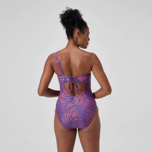 Speedo Women's Shaping Asymmetric One Piece Pink/Orange