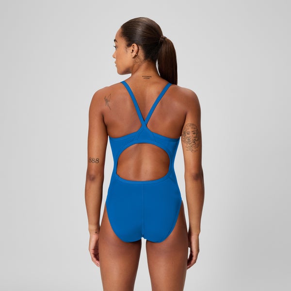 Speedo Women's - Solid Flyback Training One Piece Blue