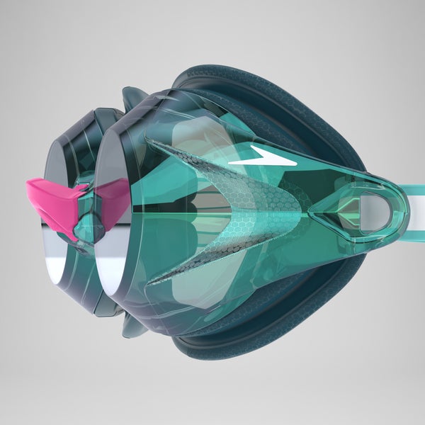 Speedo Women's Vanquisher 3.0 Mirror Goggles Green/Pink