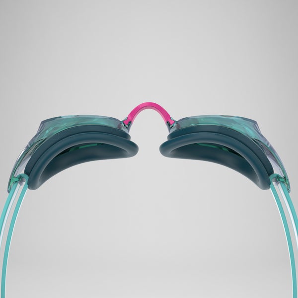 Speedo Women's Vanquisher 3.0 Mirror Goggles Green/Pink