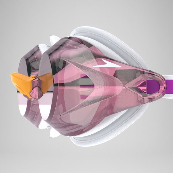 Speedo Women's Vanquisher 3.0 Mirror Goggles Purple/Orange