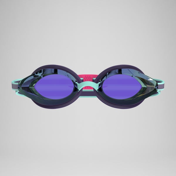 Speedo Women's Vanquisher 3.0 Mirrored Goggles Purple/Green