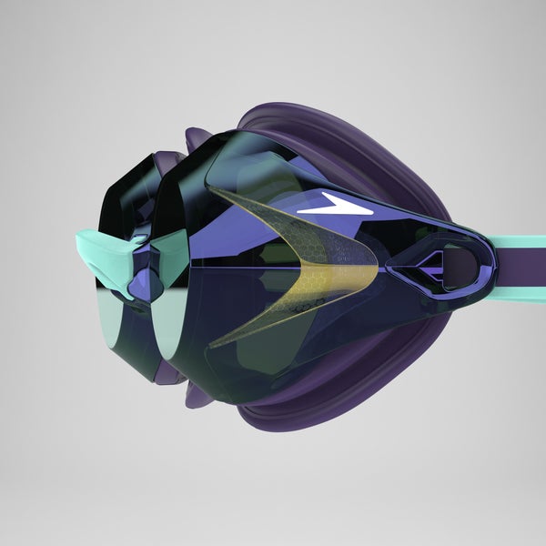 Speedo Women's Vanquisher 3.0 Mirrored Goggles Purple/Green