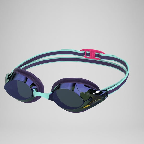 speedo Women's Vanquisher 3.0 Mirrored Goggles Purple/Green