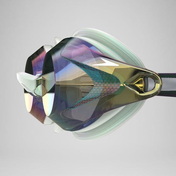 Speedo Women's Vanquisher 3.0 Mirrored LTD Goggles Gray/Blue