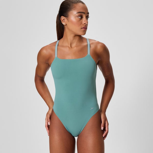 speedo Women's Vanquisher Active Back One Piece Storm Green