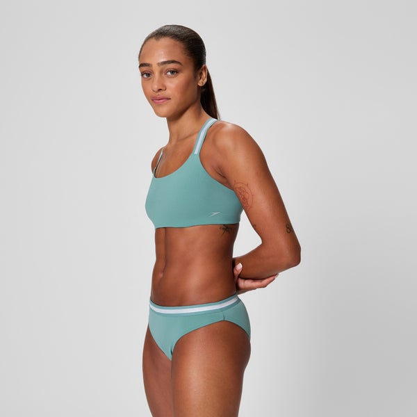Speedo Women's Vanquisher Performance Two Piece Storm Green
