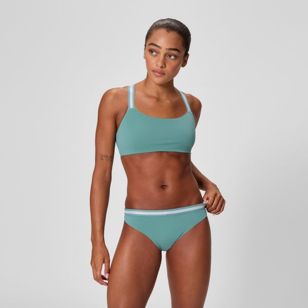 speedo Women's Vanquisher Performance Two Piece Storm Green
