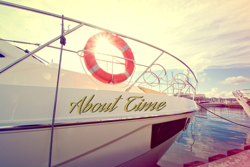 Speedy Pros Boat Text Lettering