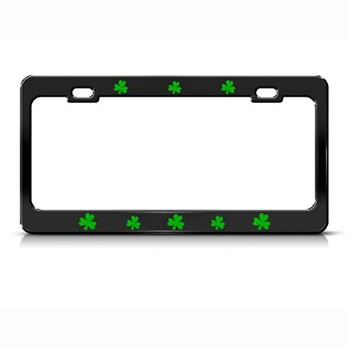 speedy pros Speedy Pros Shamrock Green Irish Ireland Metal License Plate Frame Tag Holder