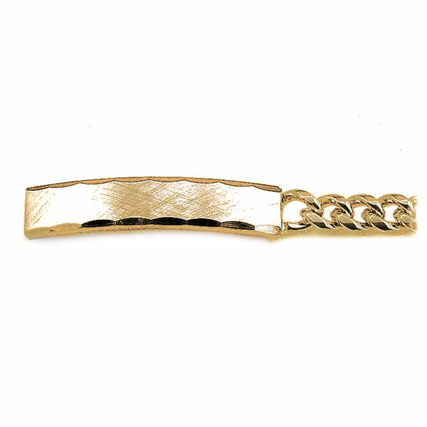 Speidel Ladies’ ID Bracelet With Faceted Edge Brushed Plaque