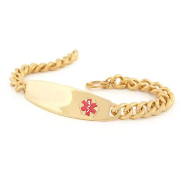 Speidel Medilog™ ID Stainless Steel Bracelet And Plaque W/ Raised Attached Medilog Charm