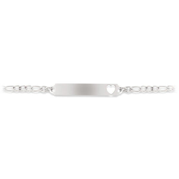 Speidel My First ID Bracelet With Cut Out Heart Plaque