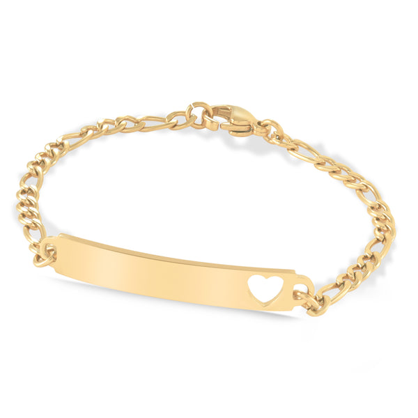 speidel My First ID Bracelet with Cut Out Heart Plaque