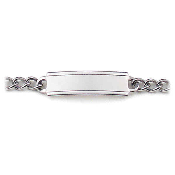 speidel My First ID Stainless Steel Bracelet and Plaque Silver Tone