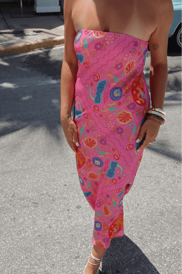 Spell Aquarius Strapless Bias Dress