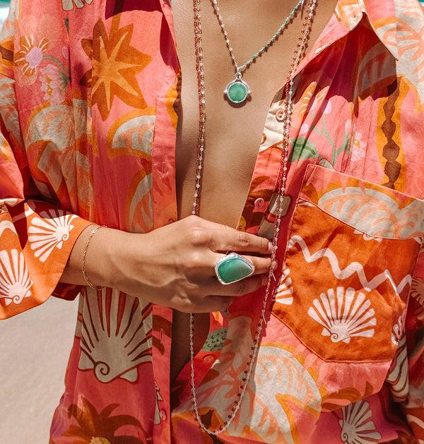 Spell Atelier Long Beaded Chain Necklace