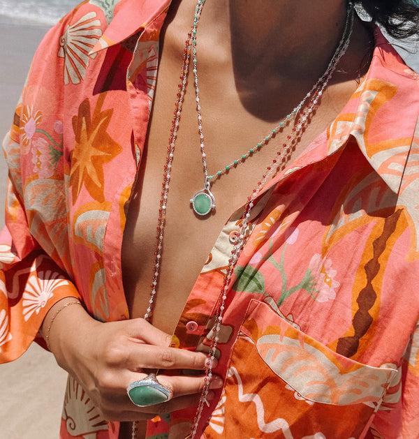 Spell Atelier Long Beaded Chain Necklace