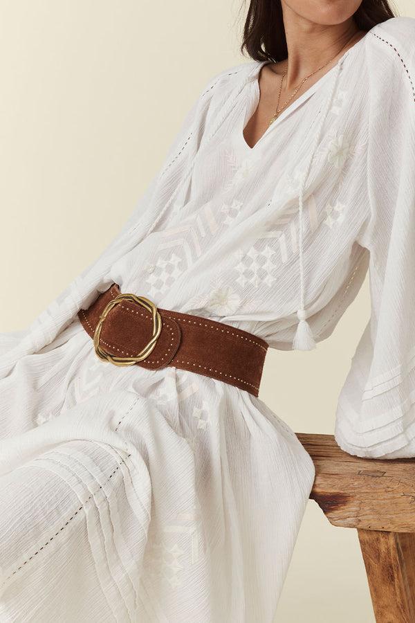 Spell Cabana Studded Suede Belt