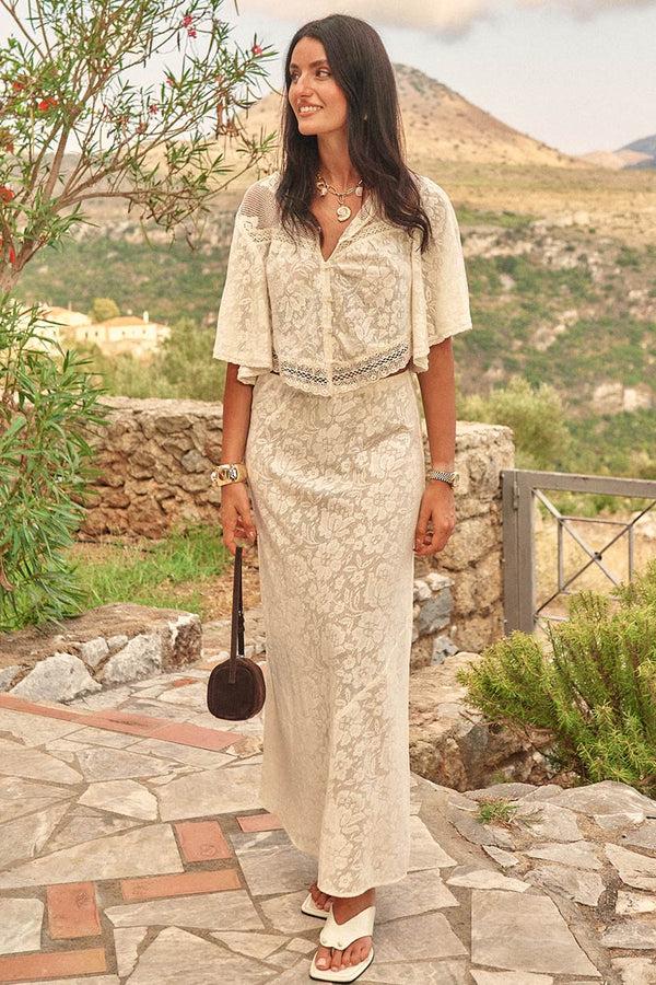 Spell Free Love Lace Bias Skirt