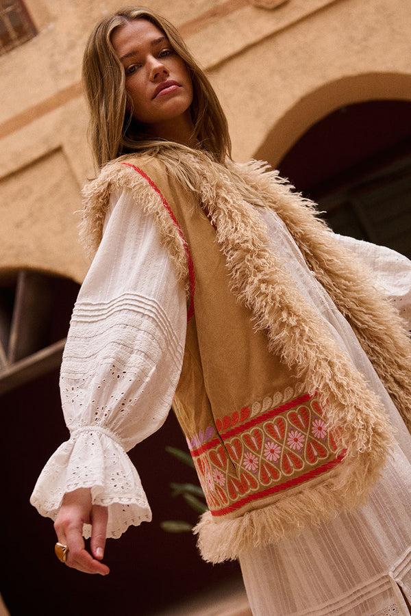 Spell Full Bloom Embroidered Vest