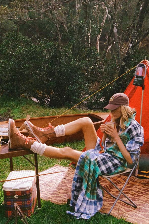 Spell High Tide Flannel Maxi Dress