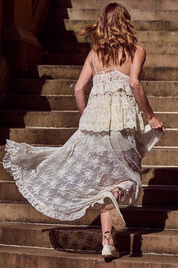 Spell Labyrinth Lace Maxi Skirt