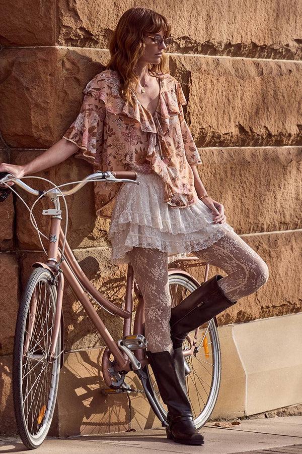 Spell Labyrinth Lace Mini Skirt