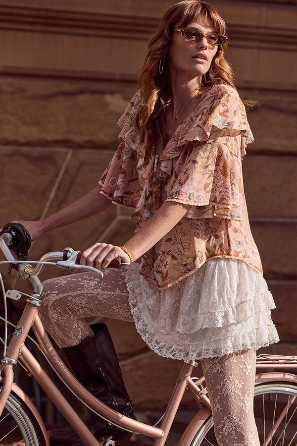 Spell Labyrinth Lace Mini Skirt