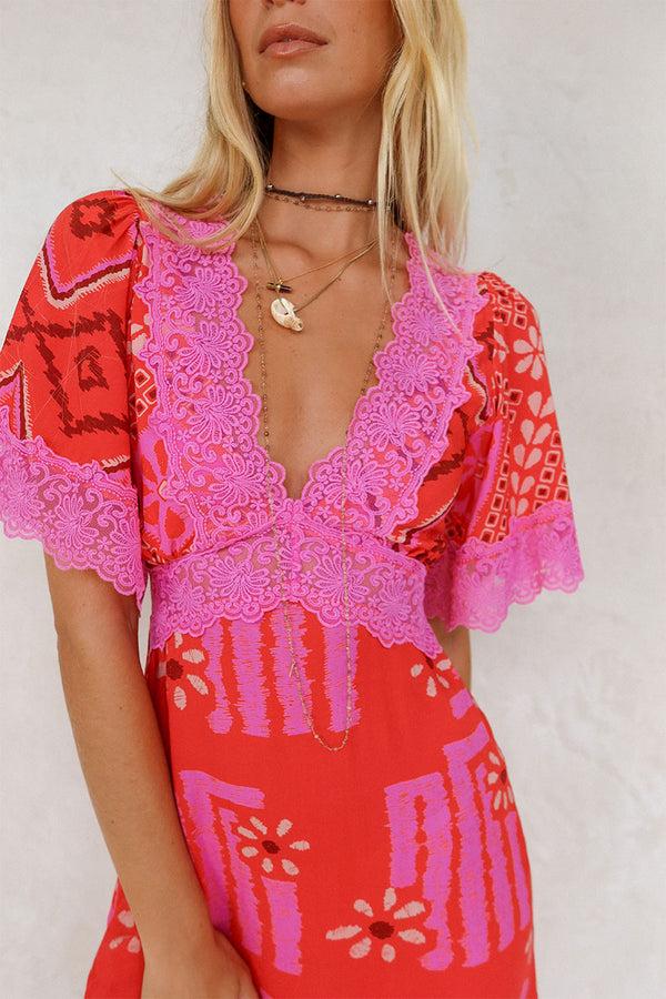 Spell Libertine Lace Mini Dress