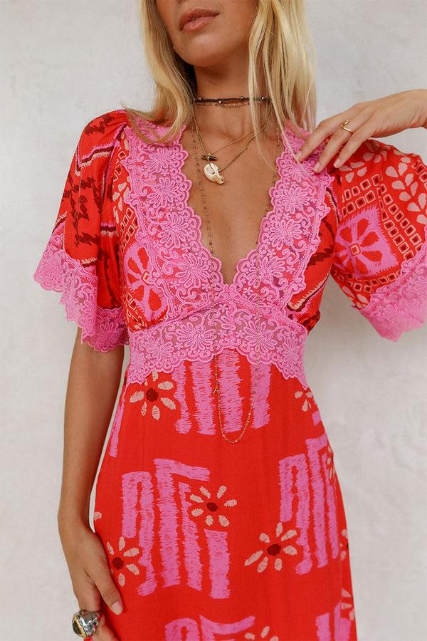 spell Libertine Lace Mini Dress