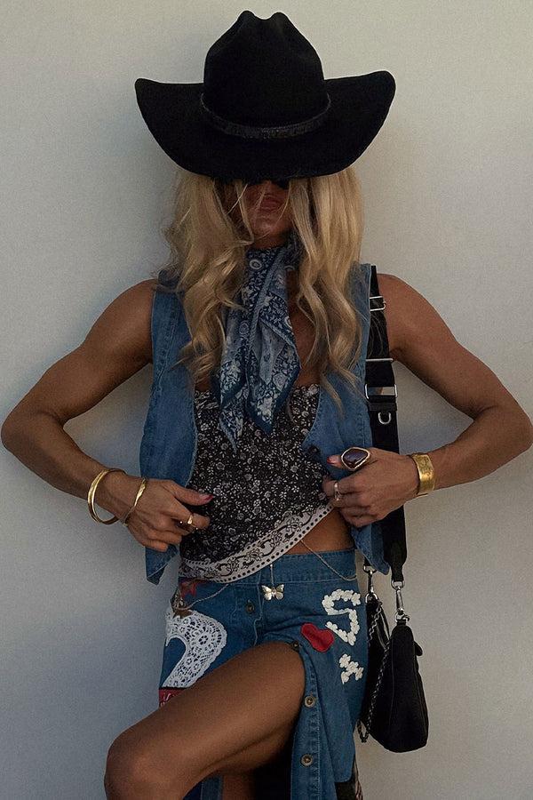 Spell Little Bird Strapless Frill Top