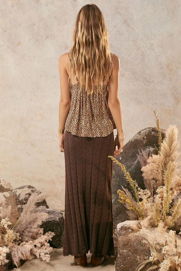 Spell Lou Lou Knit Midi Skirt