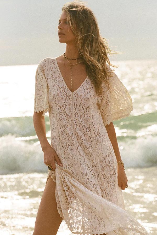 Spell Lux Lisbon Lace Handkerchief Dress