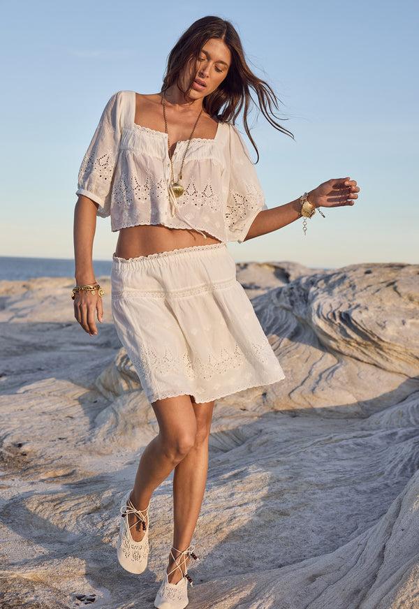 Spell Maiden Lace Mini Skirt