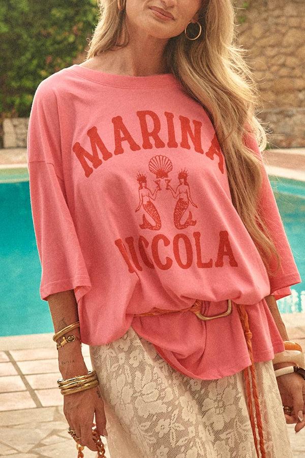 Spell Marina Piccola Oversized Biker Tee