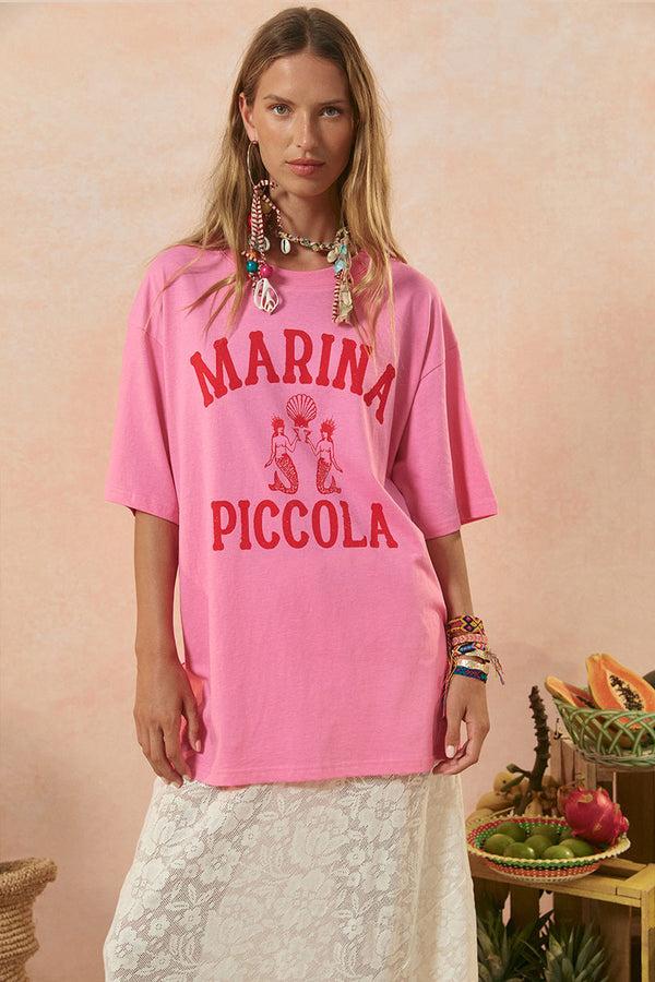 spell Marina Piccola Oversized Biker Tee