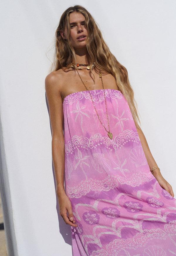 Spell Mermaid Cove Strapless Maxi Dress