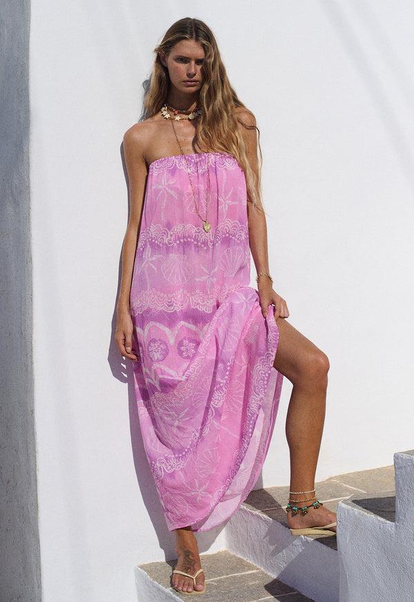Spell Mermaid Cove Strapless Maxi Dress