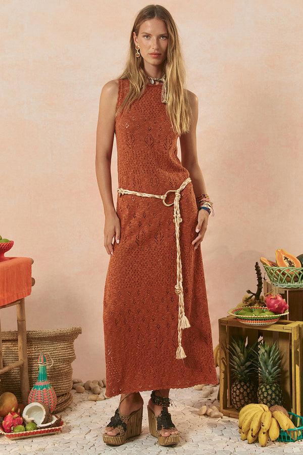 spell Rhodes Knit Maxi Dress