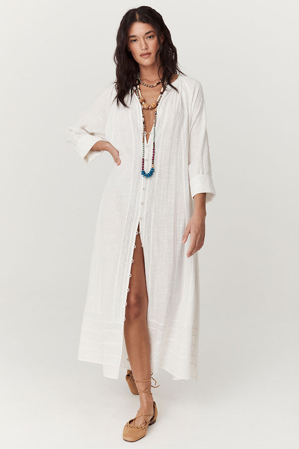 Spell Serendipity Lace Button Through Dress