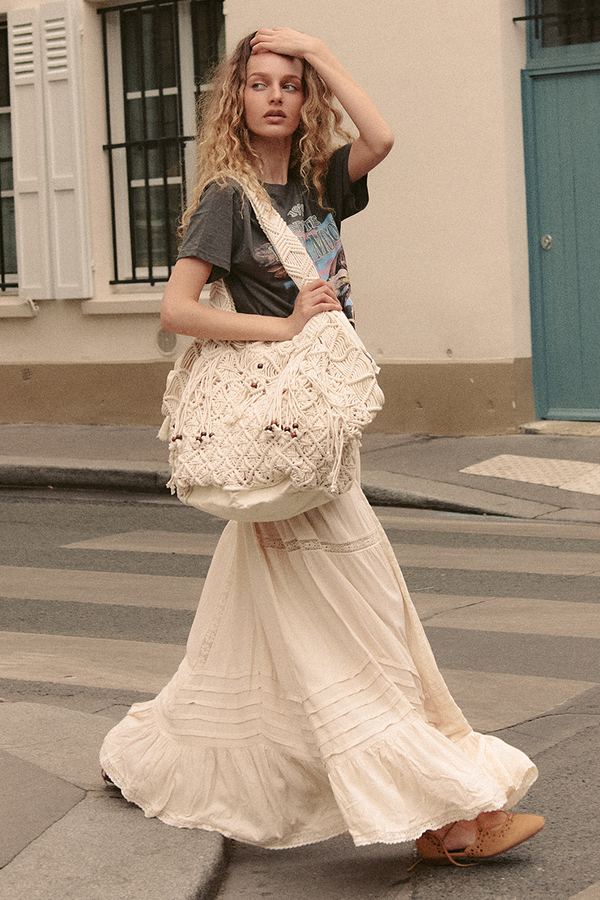 Spell Sister Honey Macrame Bag