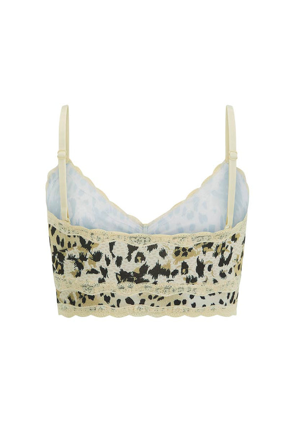 Spell Snow Leopard Lace Bralette
